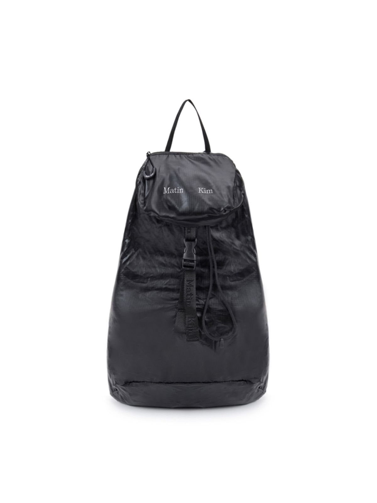 마뗑킴(MATIN KIM) GLOSSY PACKABLE BACKPACK IN BLACK