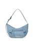 FABRIC ARC HOBO BAG IN SMOKE BLUE