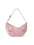 FABRIC ARC HOBO BAG IN LIGHT PINK
