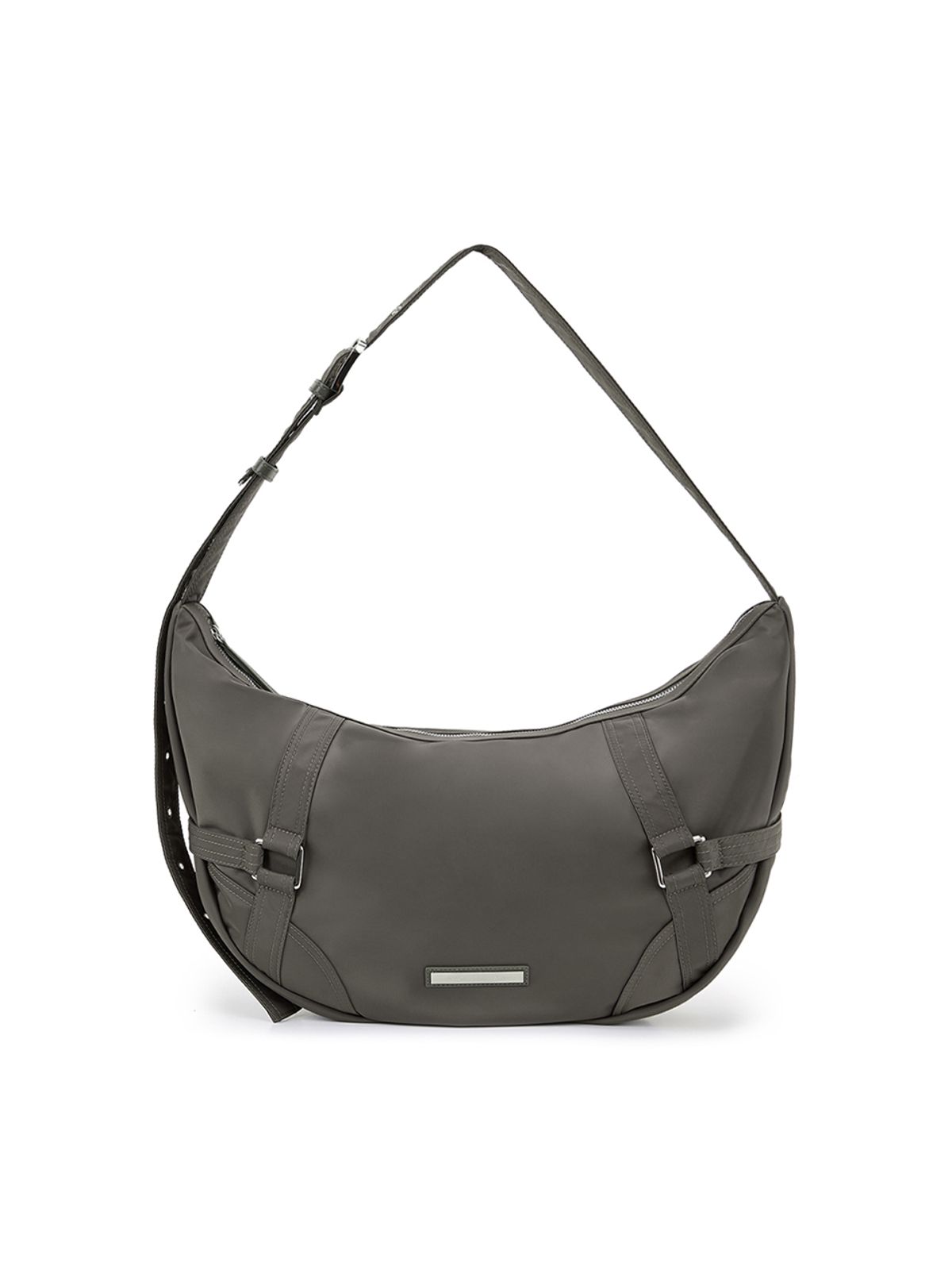 마뗑킴(MATIN KIM) FABRIC MOONLINE BIG HOBO BAG IN KHAKI