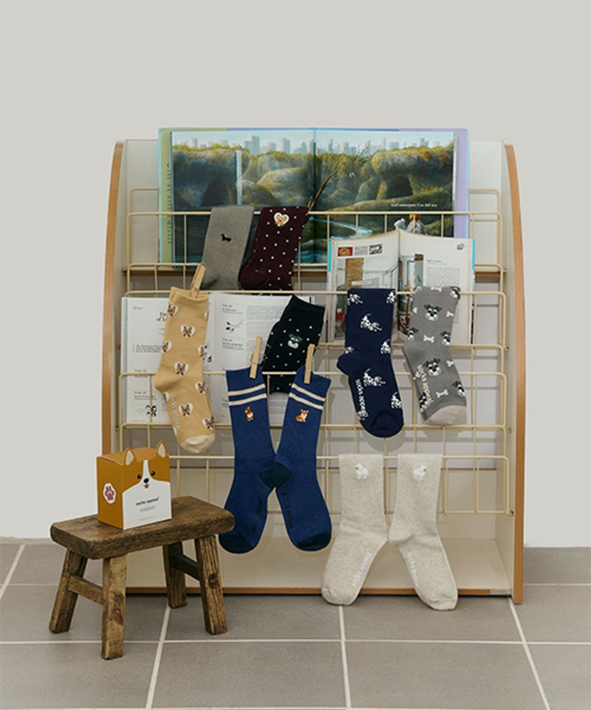 삭스어필(SOCKS APPEAL) love dog 2pack GIFT
