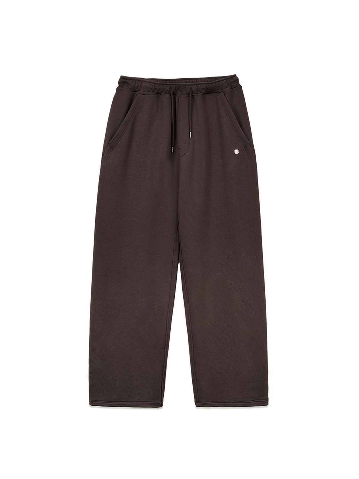 마뗑킴(MATIN KIM) BACK POCKET GLITTER SWEATPANTS FOR MEN IN BROWN
