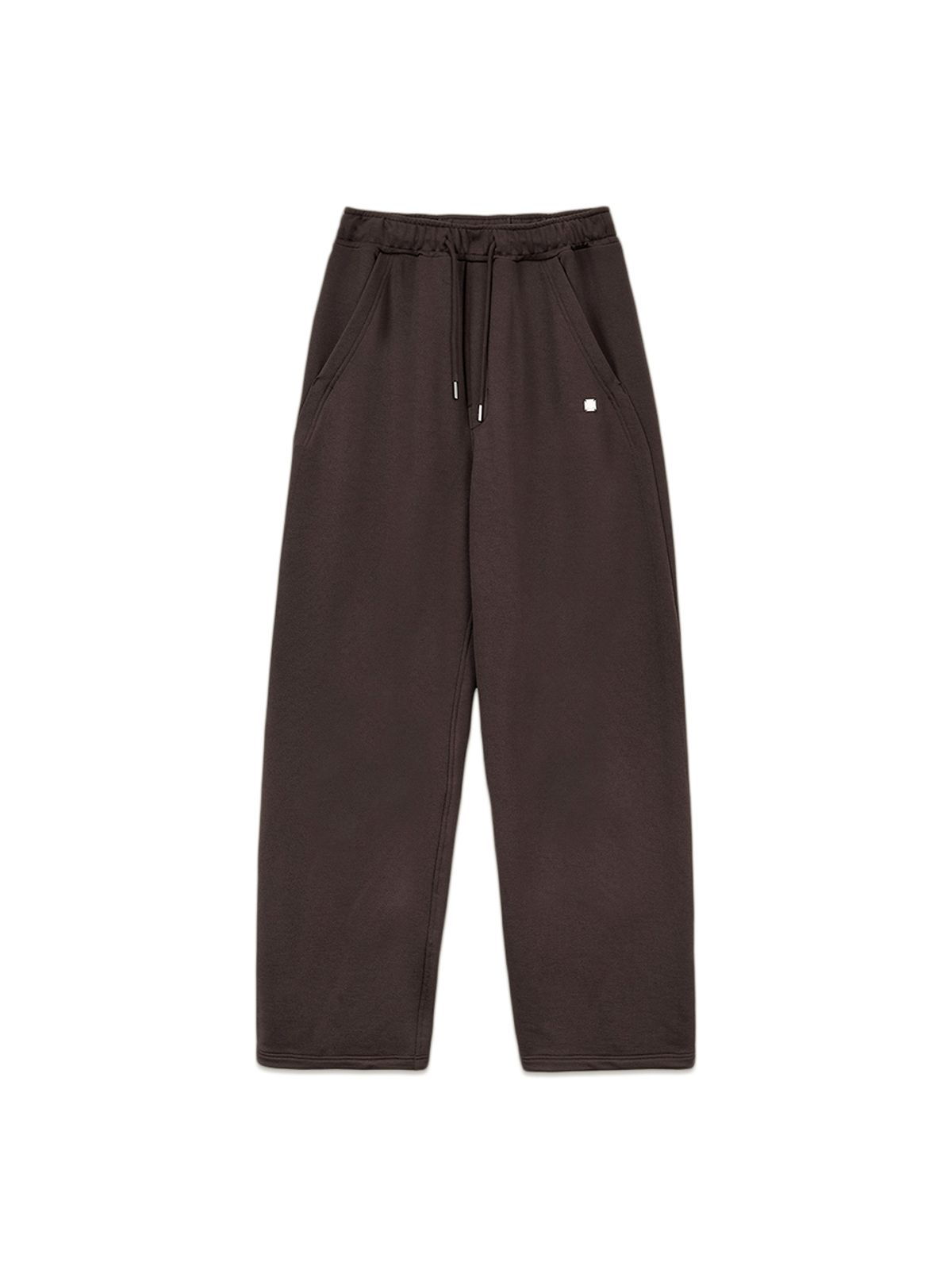 마뗑킴(MATIN KIM) BACK POCKET GLITTER SWEATPANTS FOR WOMEN IN BROWN
