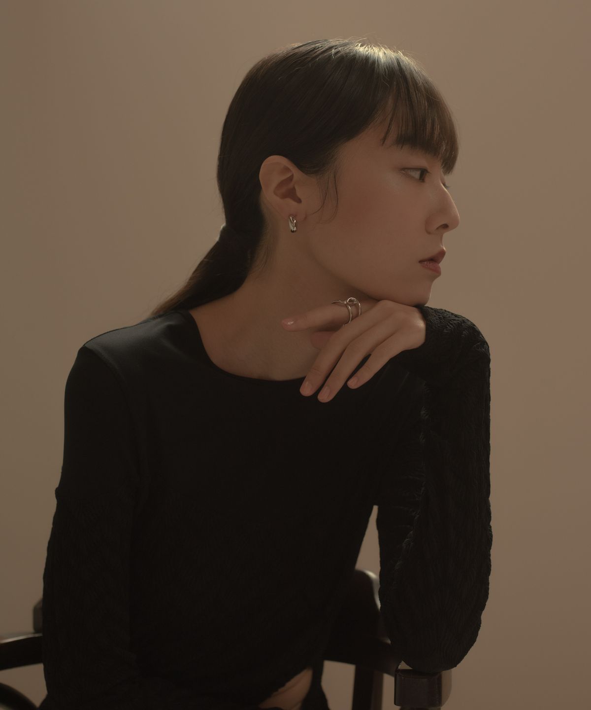 노비스도쿄(NOVICE TOKYO) 미니 타원 귀걸이 Mini Oval Earring / Silver