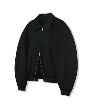 87-STAN236 스탠다드 헌팅 블루종 스웨이드 자켓 블랙