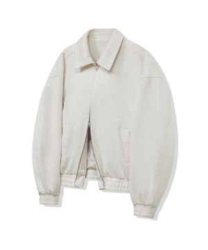 87-STAN236 스탠다드 헌팅 블루종 스웨이드 자켓 아이보리