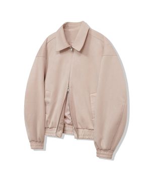 87-STAN236 스탠다드 헌팅 블루종 스웨이드 자켓 핑크