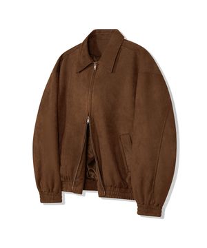 87-STAN009 [리뉴얼] 스탠다드 블루종 스웨이드 자켓 레드브라운