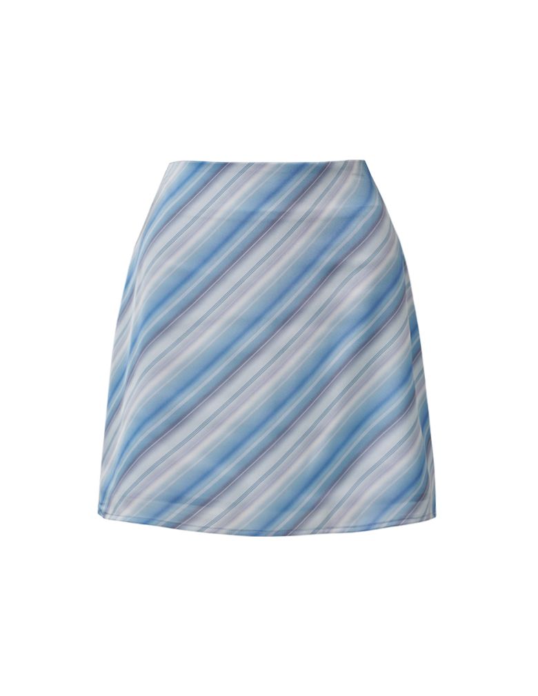Wavy Stripe Skirt