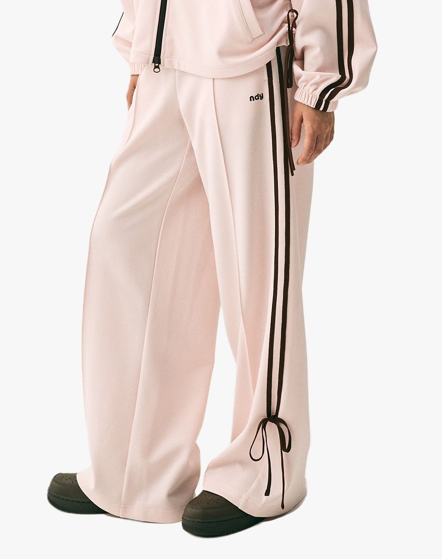 MUSINSA公式 | NDY (nerdy) Womens Ribbon Track Pants Baby Pink