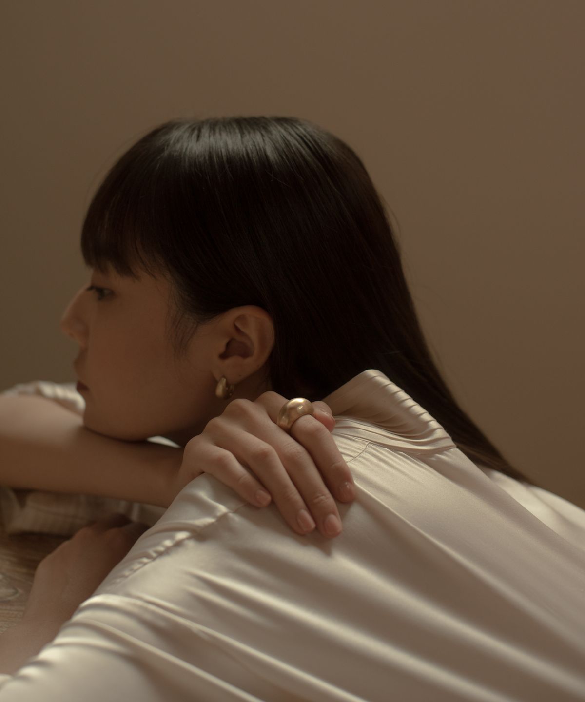 노비스도쿄(NOVICE TOKYO) 빈티지 볼륨 디스크 반지 Vintage Chunky Disc Ring / Gold