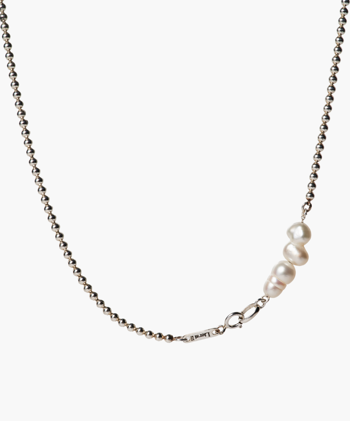 리에르시(LIERSI) 러스 담수진주 볼 초커 목걸이