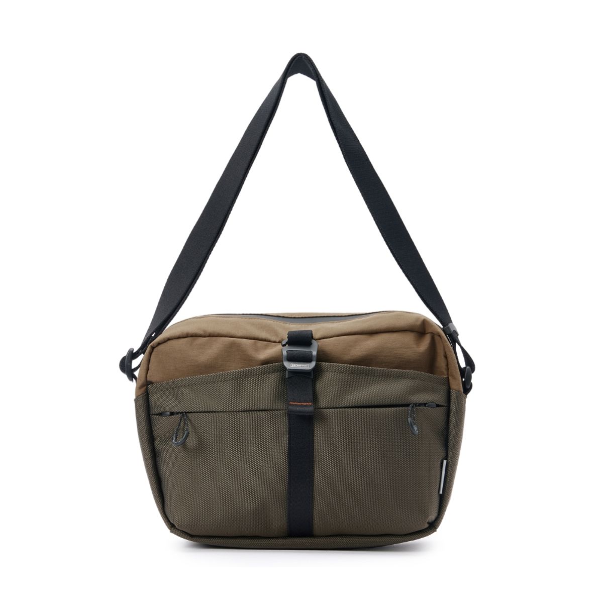 브롬톤 런던(BROMPTON LONDON) 6-SHAPED RING DETAIL CROSS BAG - BROWN (P255ACR110)