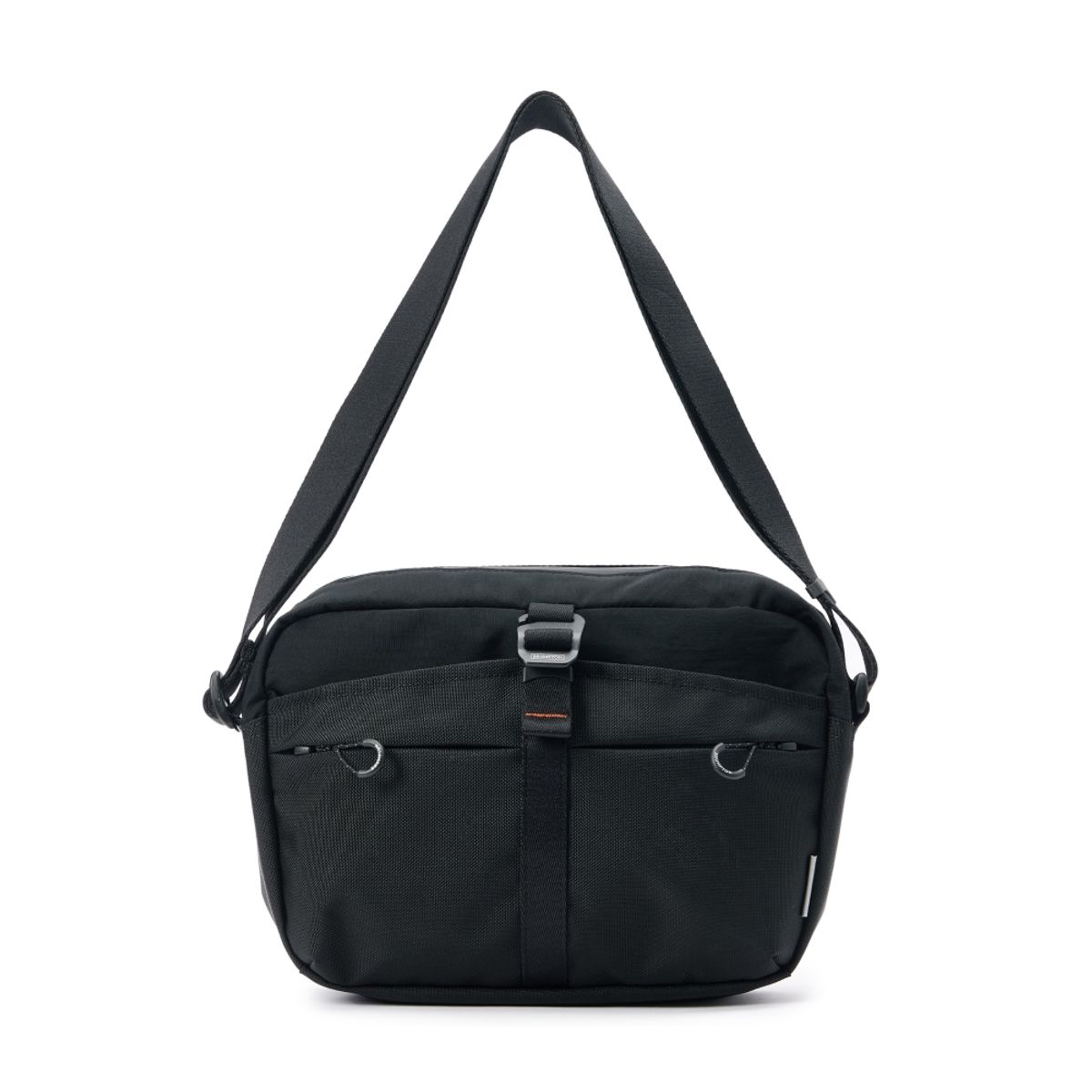 브롬톤 런던(BROMPTON LONDON) 6-SHAPED RING DETAIL CROSS BAG - BLACK (P255ACR110)