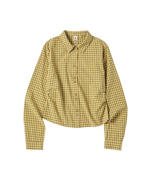 W DOUBLE BUTTON SHIRT [OLIVE GREEN]
