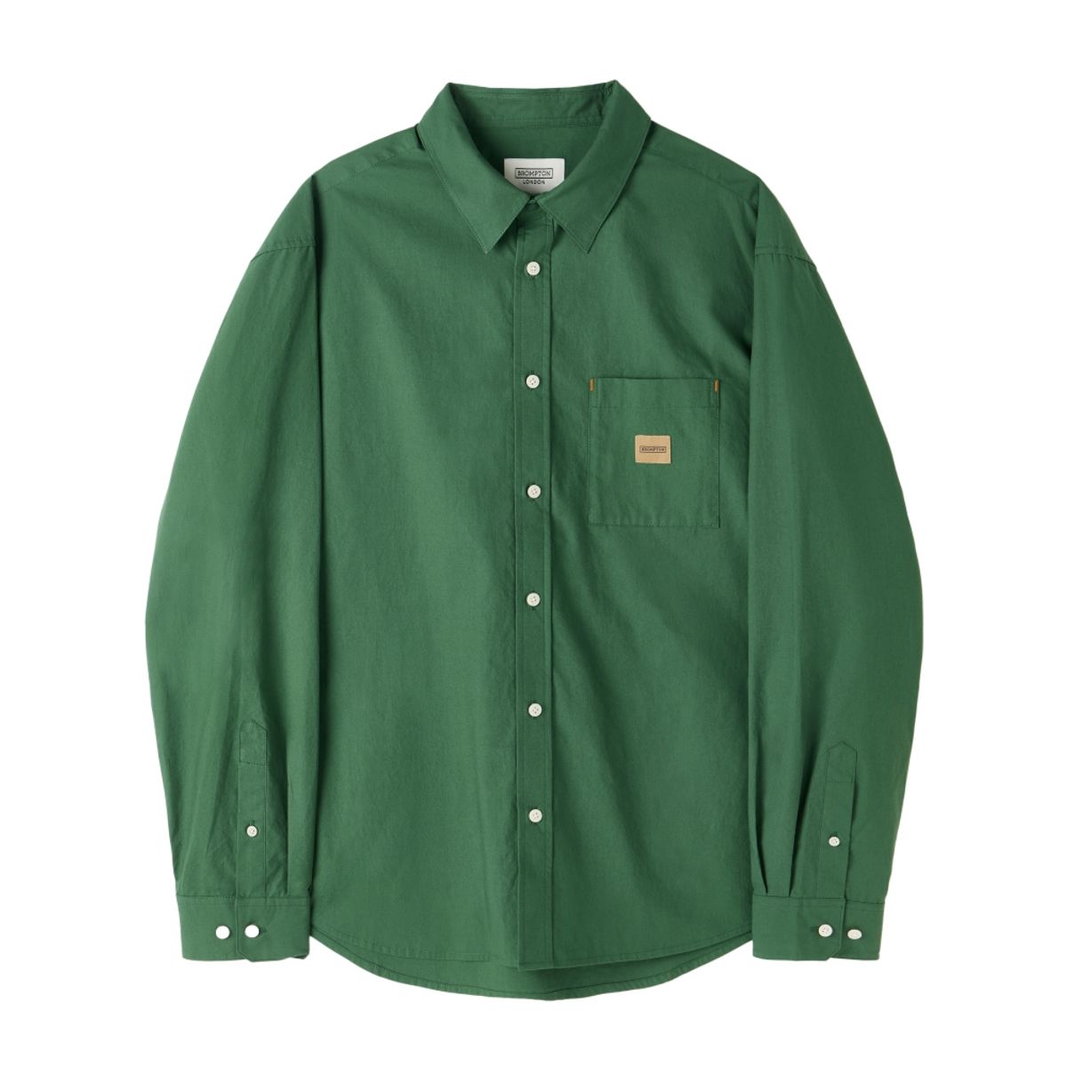 브롬톤 런던(BROMPTON LONDON) SOLID POCKET SHIRT - GREEN (P253MSH401)