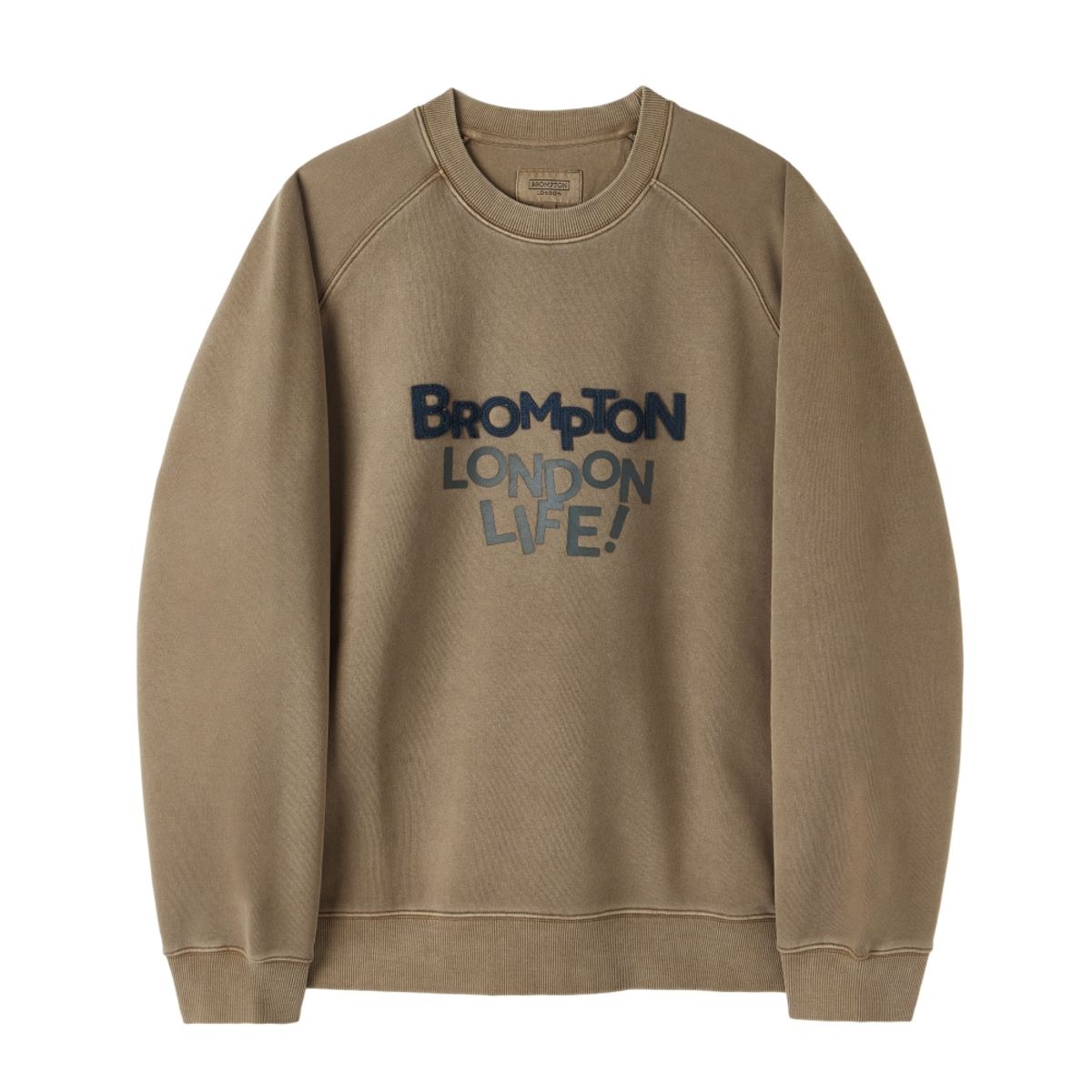 브롬톤 런던(BROMPTON LONDON) PIGMENT PRINT SWEATSHIRT - BROWN (P253USW430)