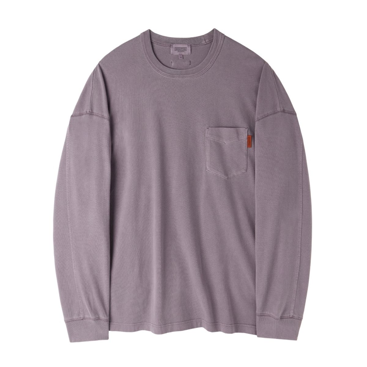 브롬톤 런던(BROMPTON LONDON) PIGMENT LONG SLEEVE T-SHIRT - PURPLE (P253UTS403)