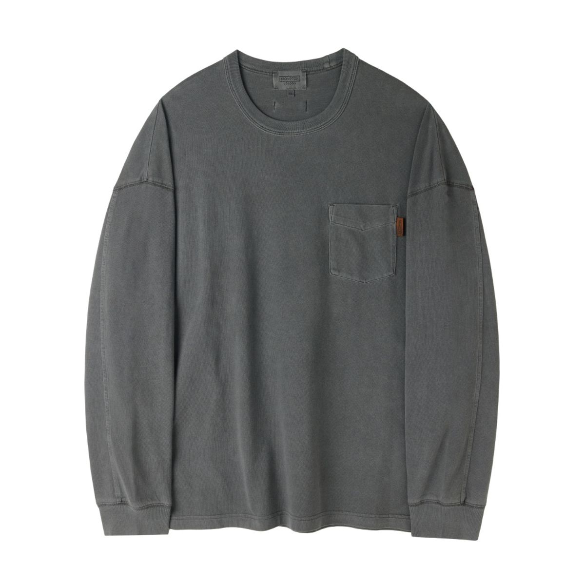 브롬톤 런던(BROMPTON LONDON) PIGMENT LONG SLEEVE T-SHIRT - C/GREY (P253UTS403)