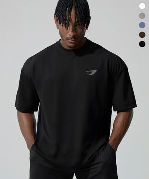 에어 스트레치 와플 오버핏 하프 슬리브_5color