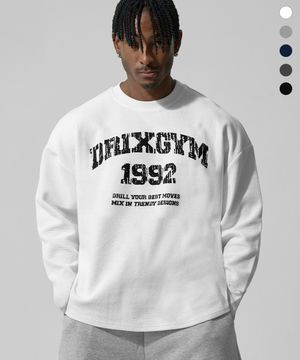 와플 그래픽 오버핏 롱 슬리브_5color