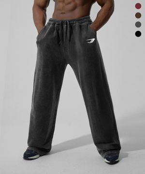 TPU 메탈 심볼 피그먼트 와이드 팬츠_4color