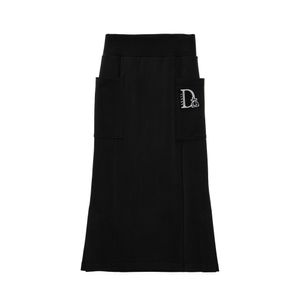 자수패치 울트라 스트레치 스커트 Black (DSFDVSK02)