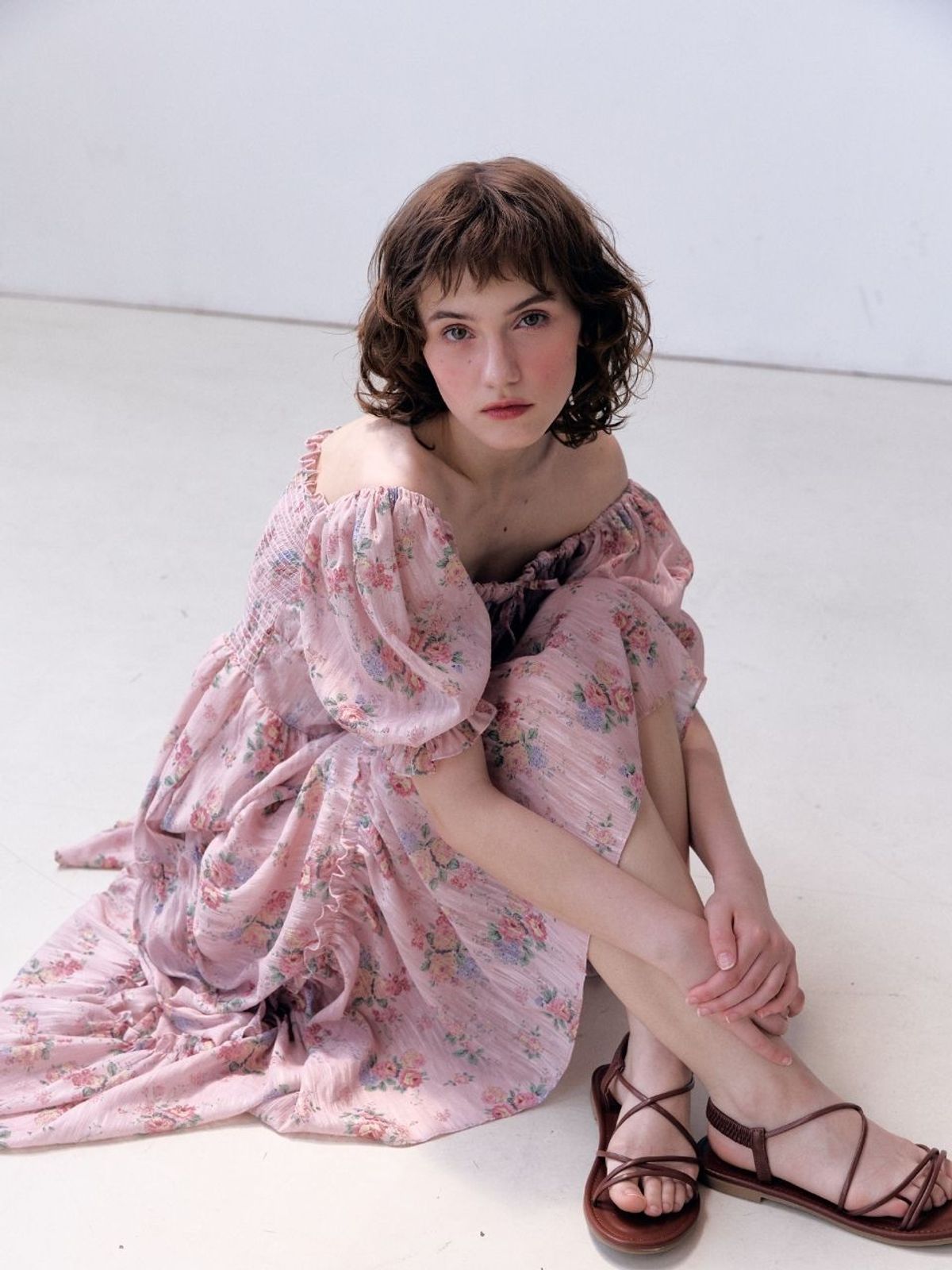 패브릭서울(FABRICSEOUL) muse cancan floral maxi dress
