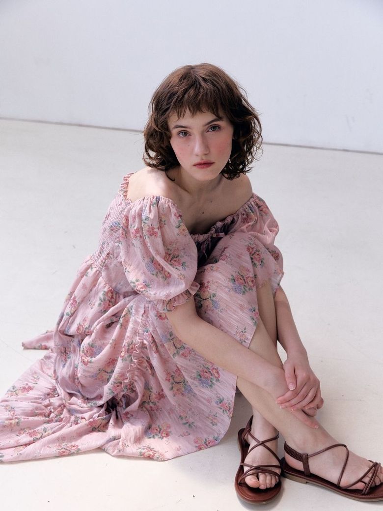 muse cancan floral maxi dress