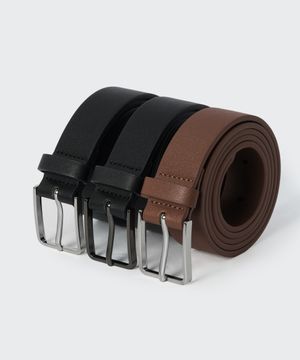 미니멀 신세틱 레더 벨트_30mm