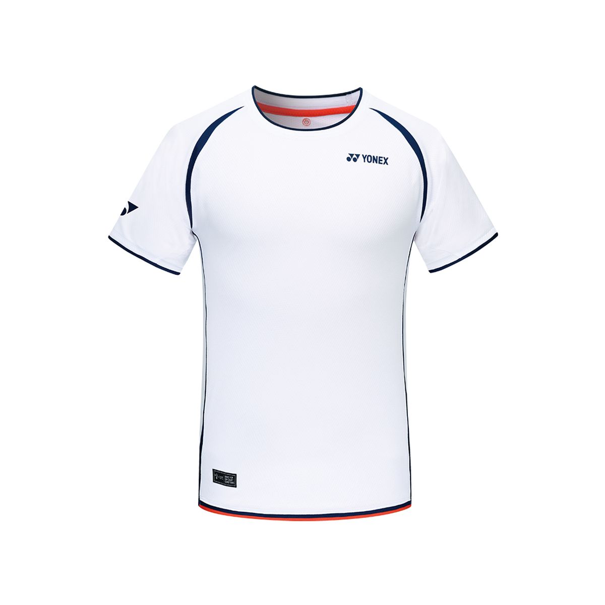 요넥스(YONEX) 253TS011M 화이트 남성용 액티브 절개 라인 게임웨어