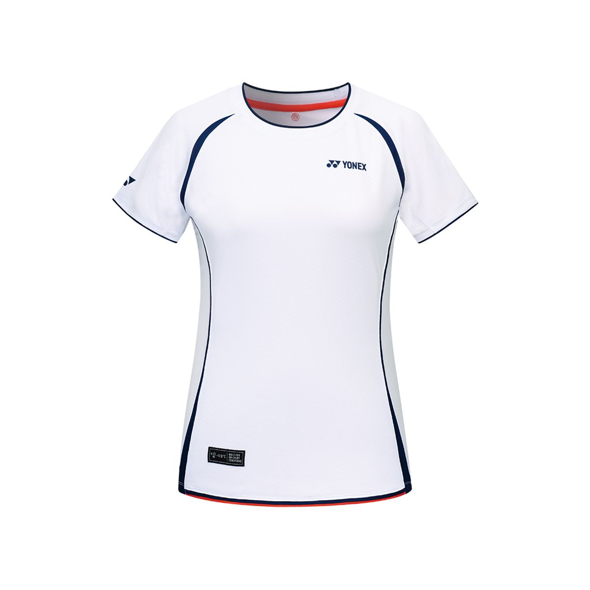 요넥스(YONEX) 253TS012F 화이트 여성용 액티브 절개 라인 게임웨어