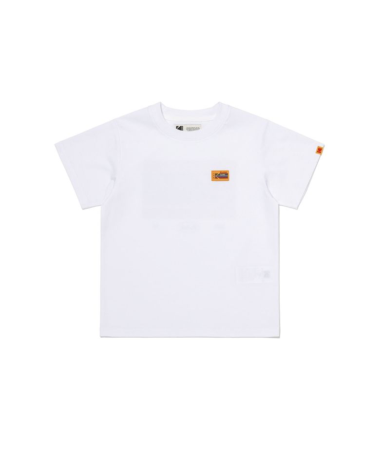 플래시 필름 반팔 티셔츠 키즈 WHITE