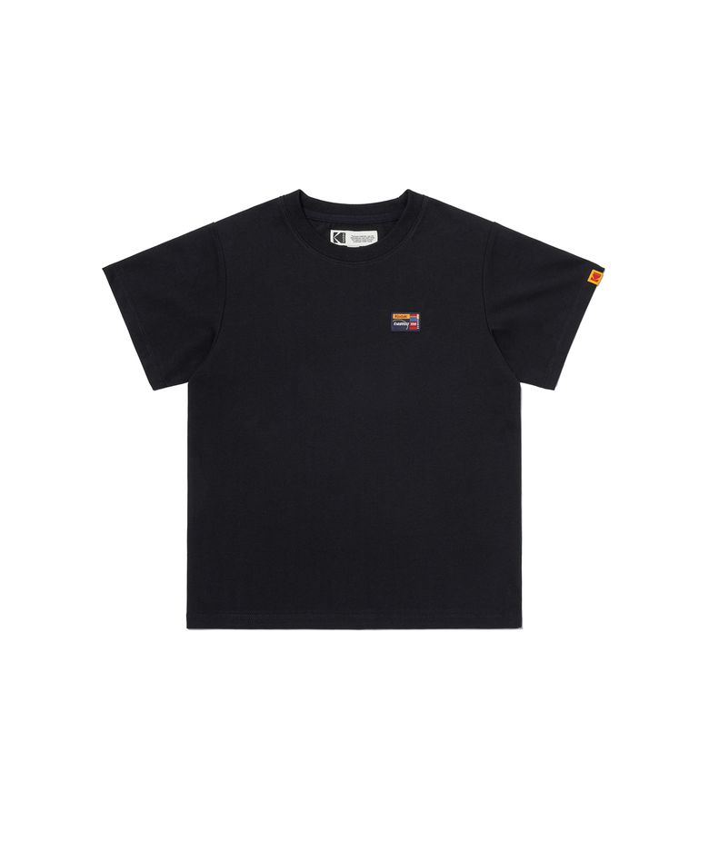 플래시 필름 반팔 티셔츠 키즈 BLACK