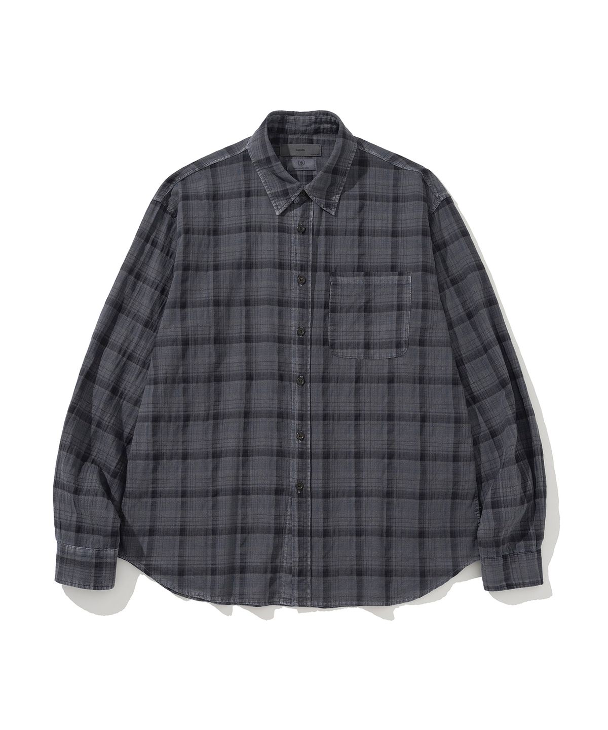 시도(SIIIIDO) THOMPSON GARMENT DYED DOWN CHECK SHIRT #1