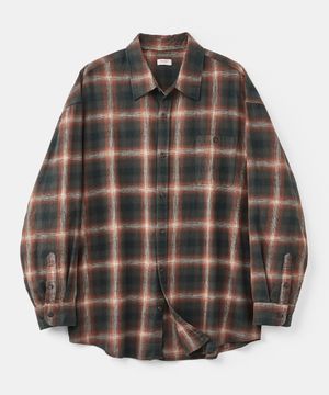 윈도우 체크 셔츠 (멀티그린)