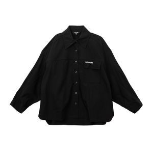 볼륨 소매 포켓 셔츠 Black (DSFDVSH03)