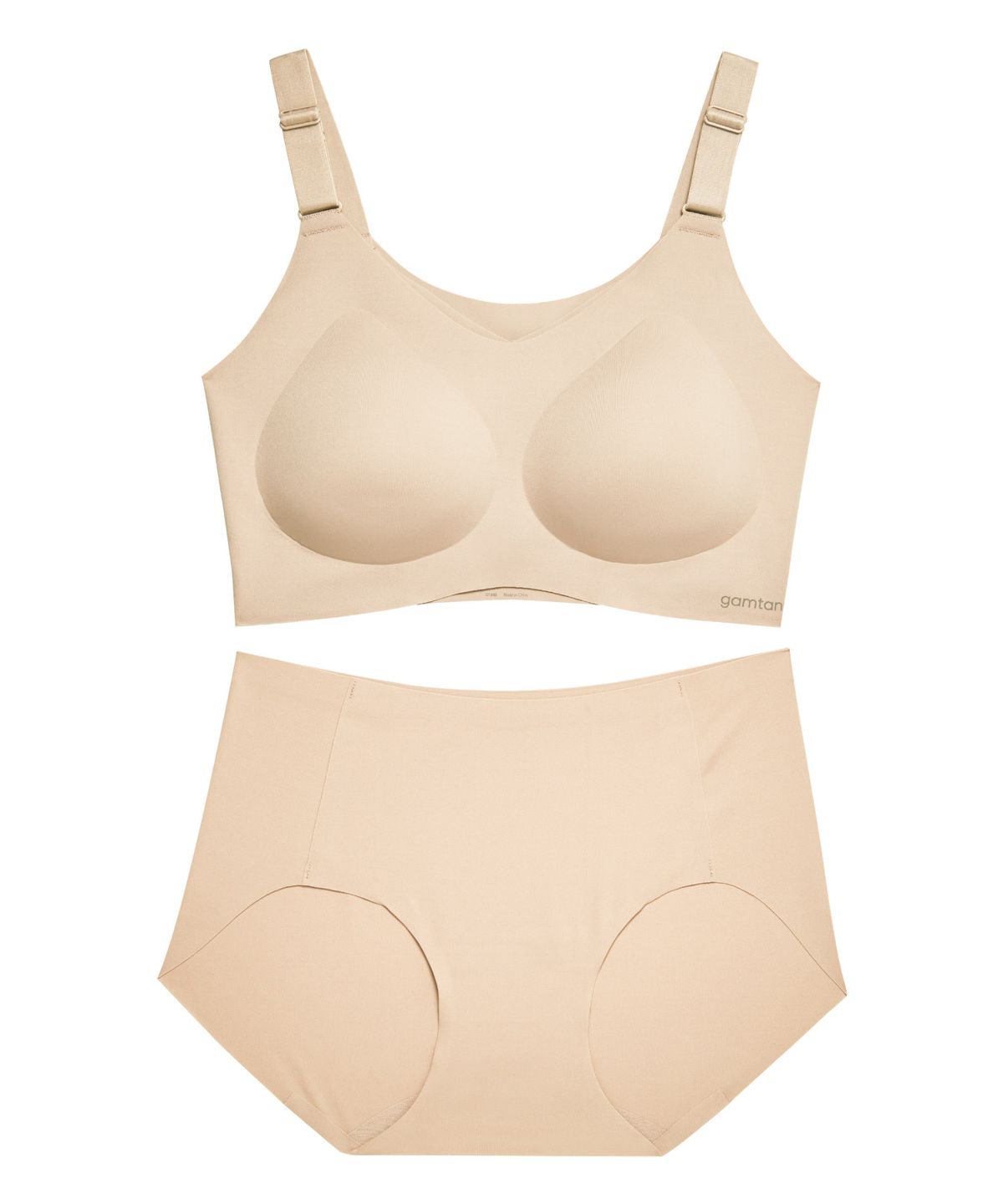 감탄(GAMTAN) 20D 자세브라 스트랩형 브라팬티 1SET