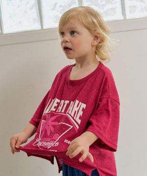 레이크 린넨 티셔츠_플럼