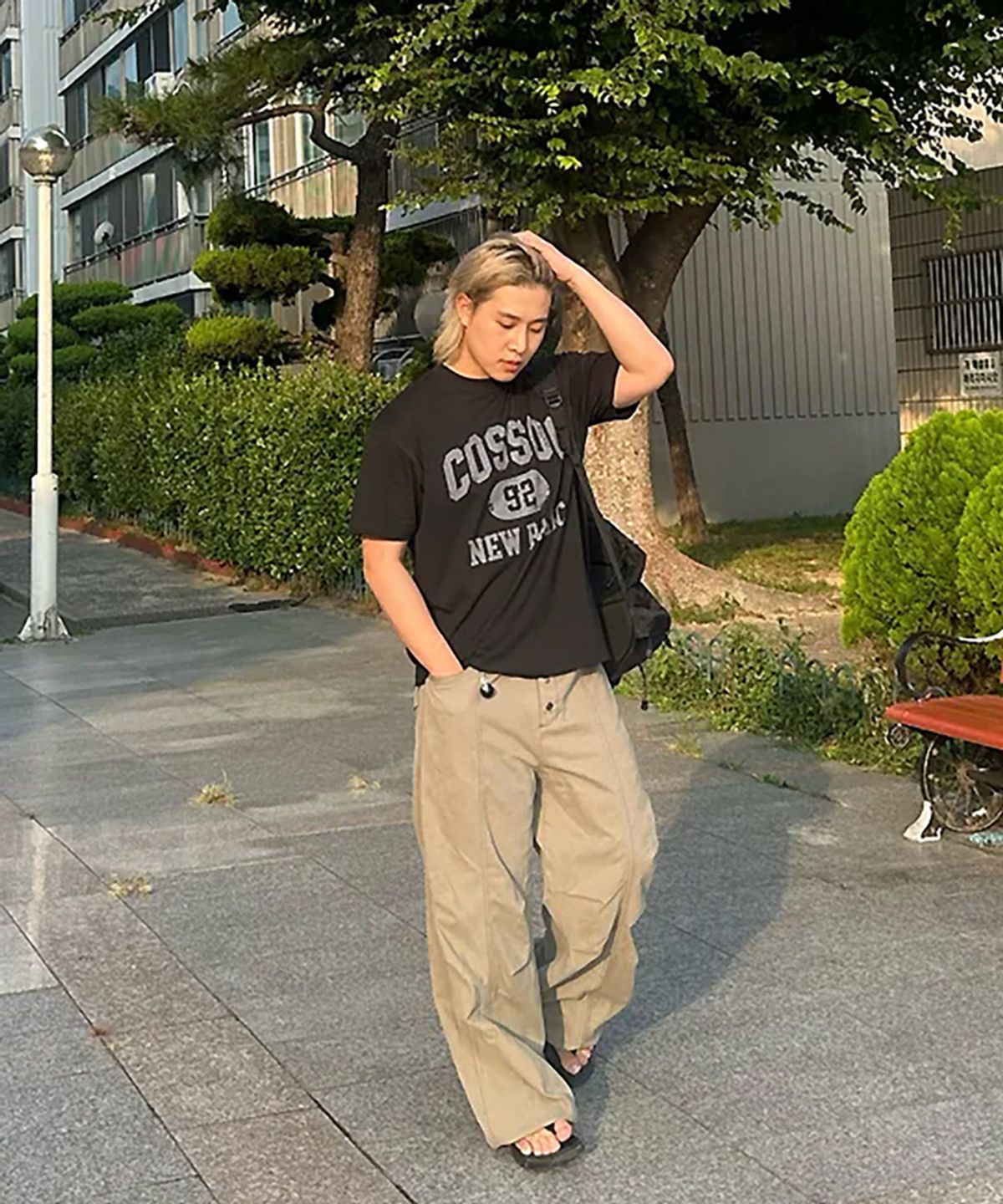 코소(COSO) 92 뉴 베이직 반팔 티셔츠(BLACK)