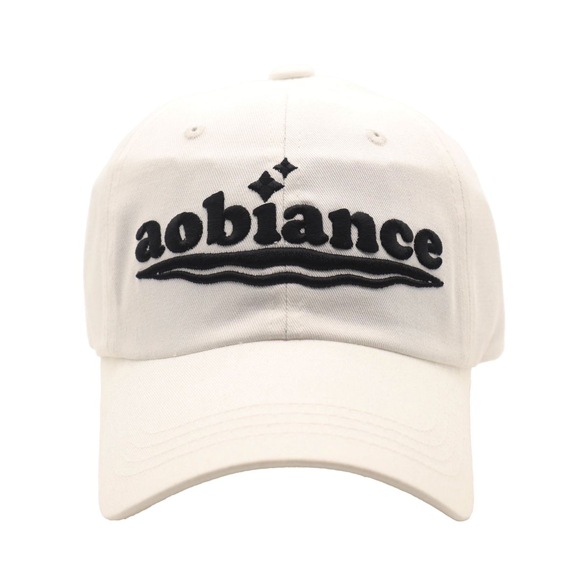 아오비언스(AOBIANCE) 빅로고 볼캡 (화이트)