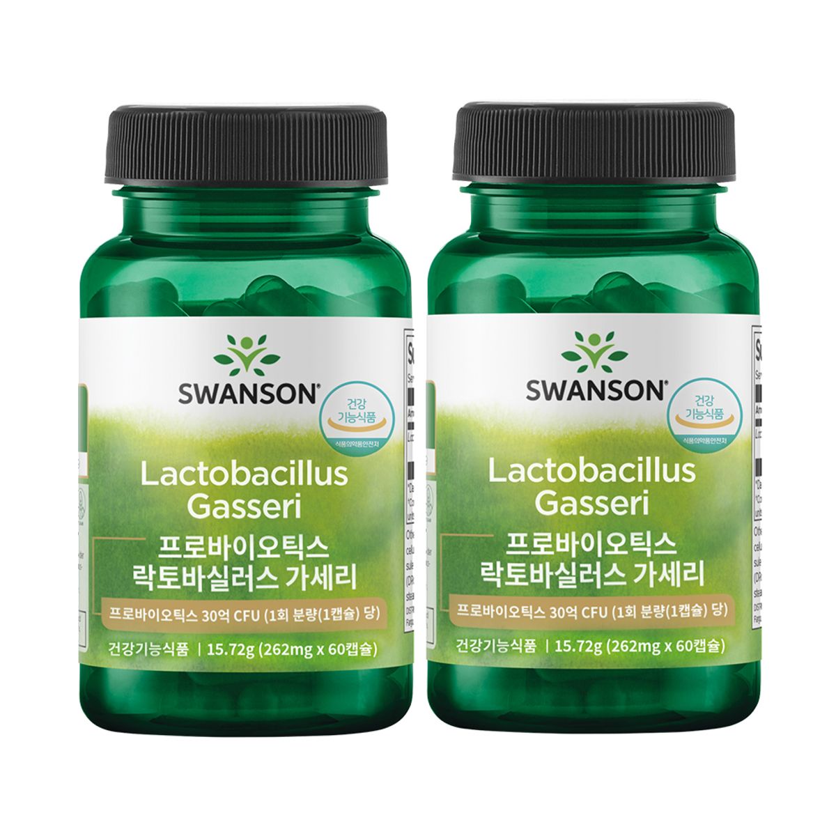 스완슨(SWANSON) 프로바이오틱스 락토바실러스 가세리 30억 CPU 60캡슐 2병 (120일분)