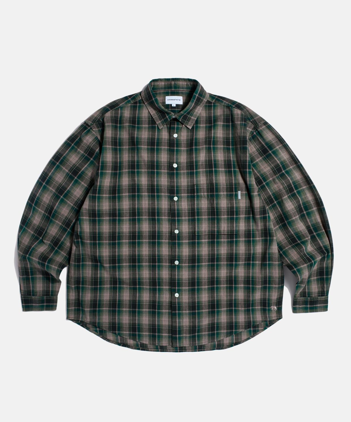 에스피오나지(ESPIONAGE) Vintage Plaid Comfy Shirt Indi Pink