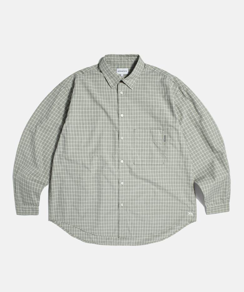 Grandpa Check Comfy Shirt Grey