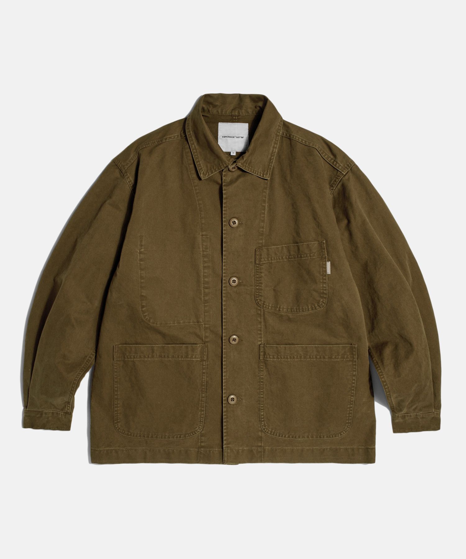 MUSINSA | ESPIONAGE French Wide Work Jacket (Moleskin) Washed Brown