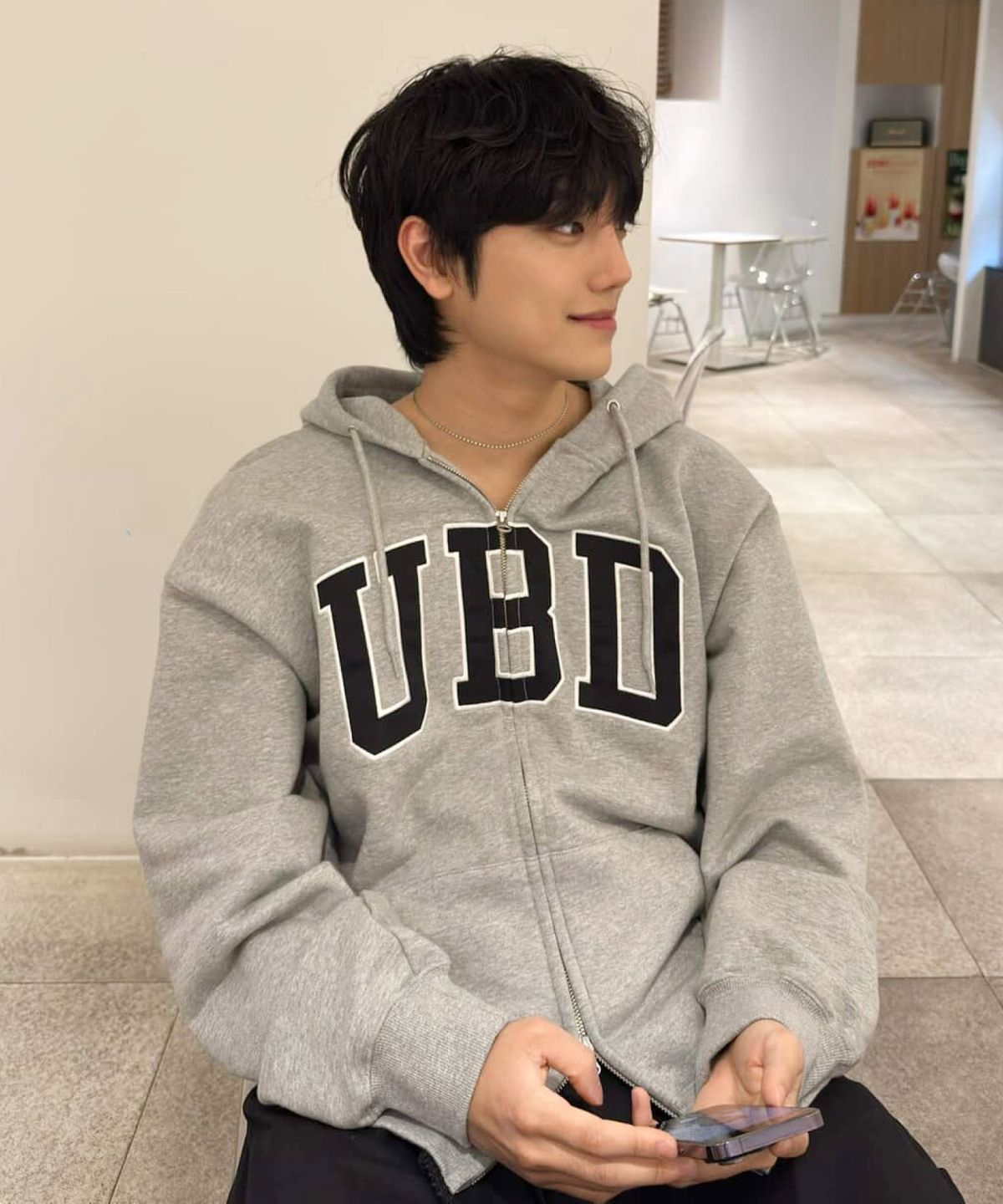 어반디타입(URBANDTYPE) UBD 애슬레틱 스웻 후드 집업_4color
