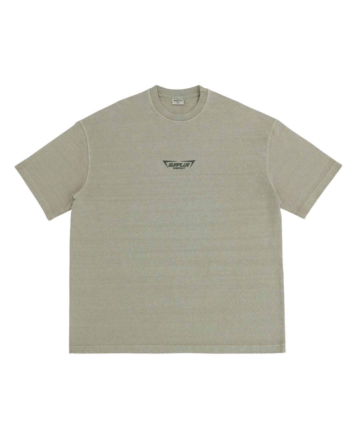 흑웨어(HEUK WEAR) HEUK 피그먼트 시그니처 세미오버핏 반팔 (베이지)