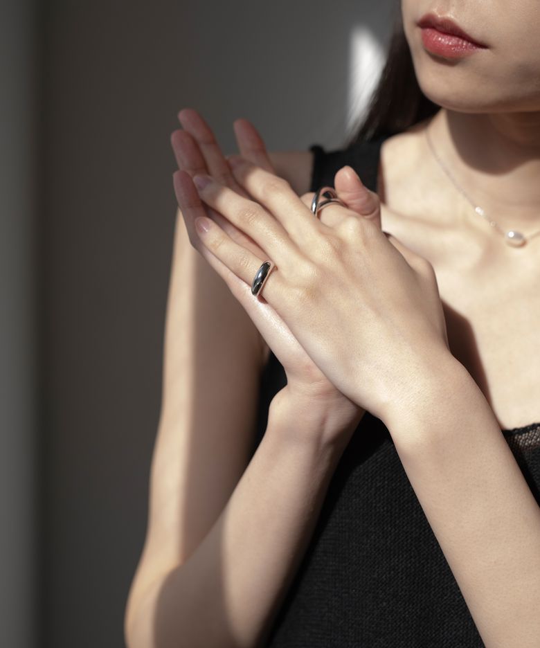 볼륨 핑키 링 Volume Pinky Ring / Silver