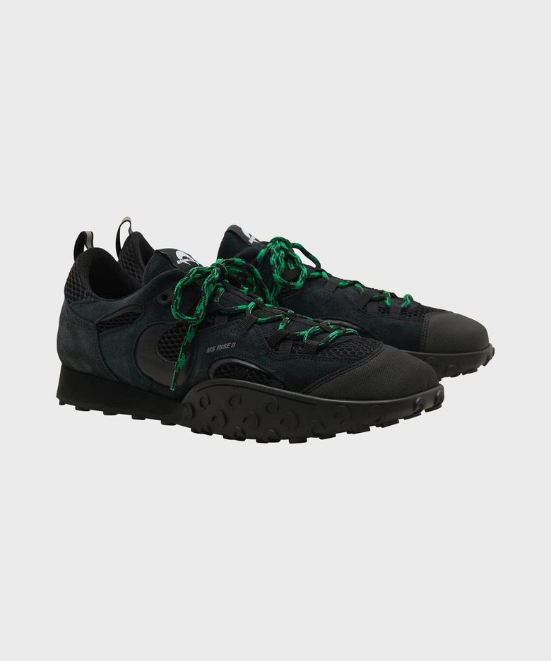 (W) 스웨이드 레더 MS 라이즈 타이코 블랙 SUEDE LEATHER MS RISE TYKO BK99 BLACK