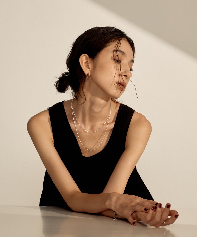 심플 내로우 목걸이 Simple Narrow Necklace［Silver925］(2 Size) / Silver